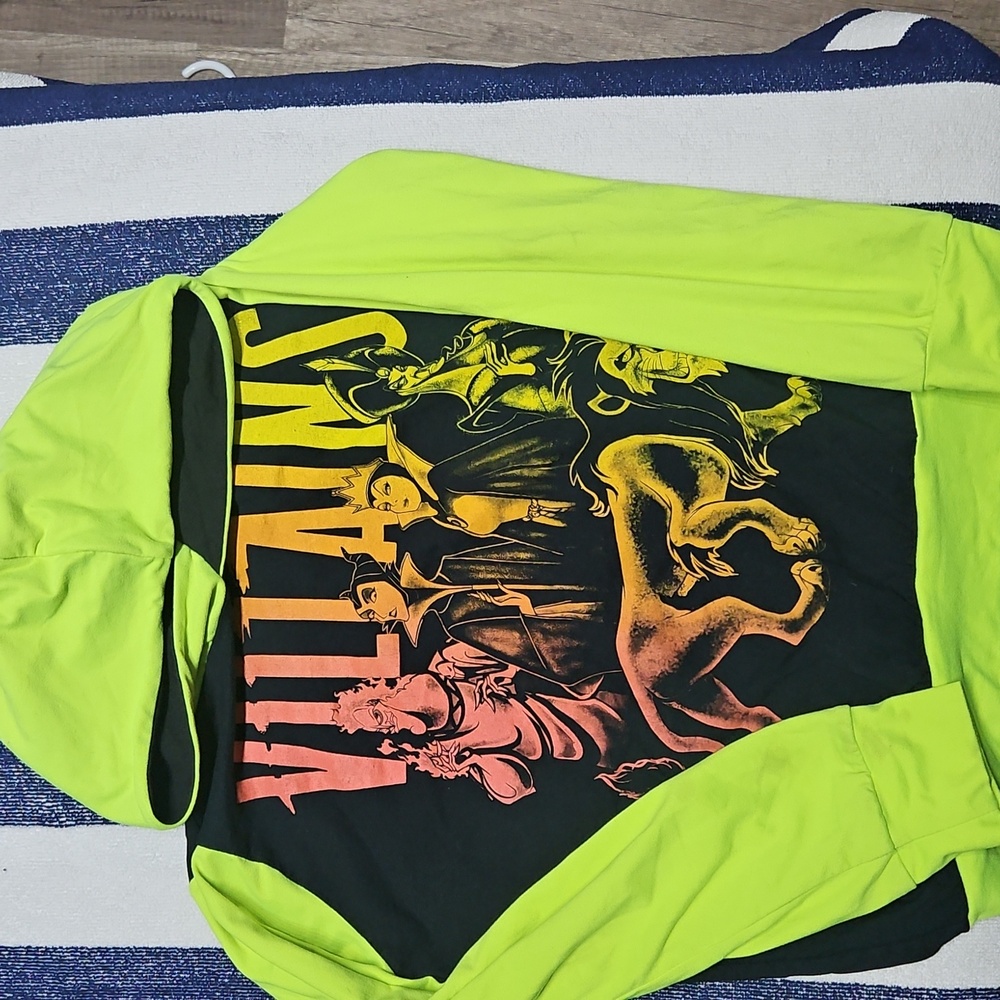 Villains Graphic Hoodie - Neon Green